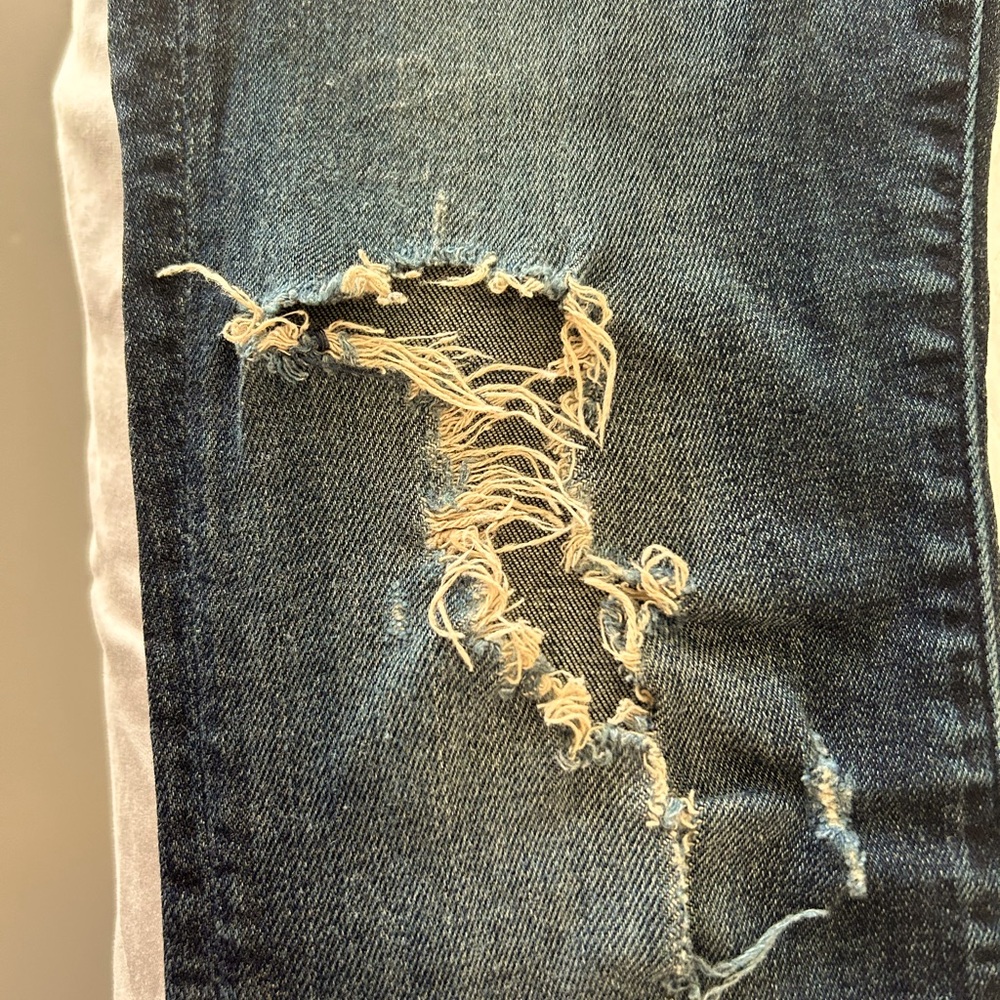 Mother jeans Looker Ankle Fray…Jaded and Torn made by Mother in the USA… reposh